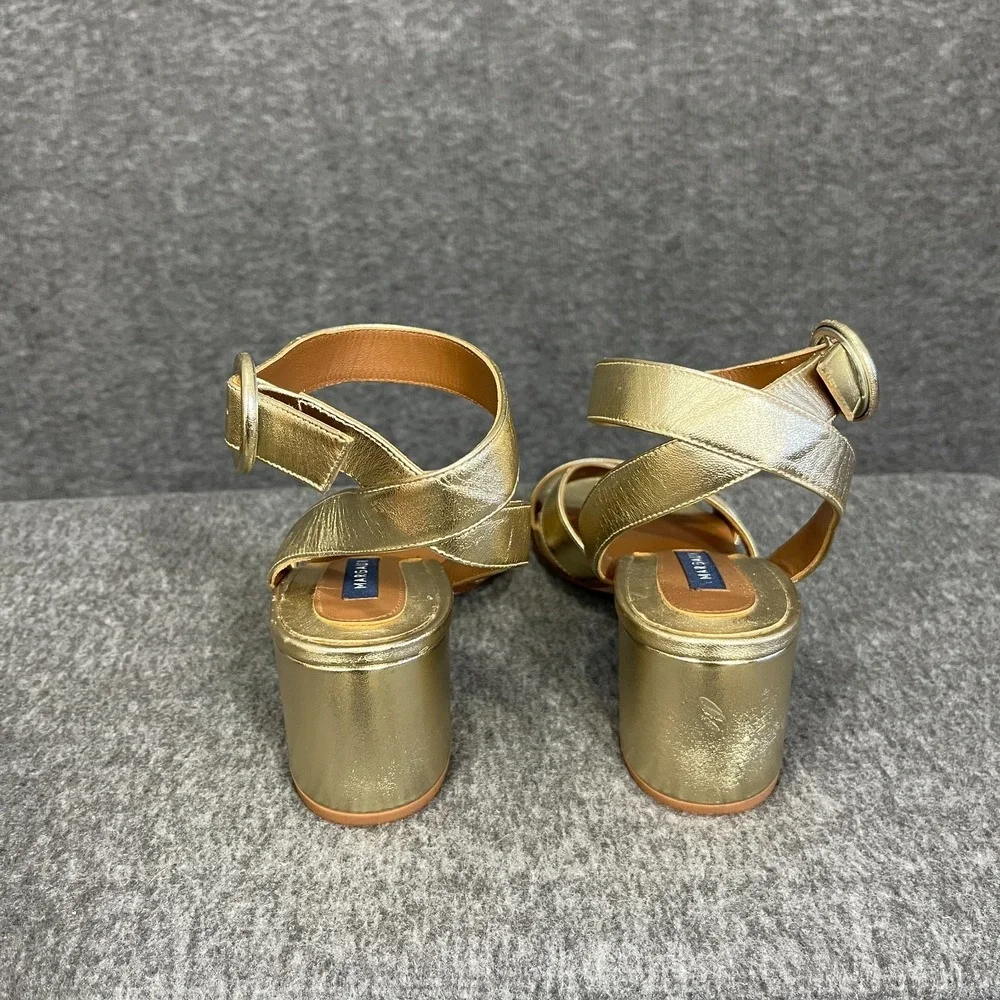 Margaux The Uptown Sandal EU 36.5 US‎ 6.5 Metallic Gold Nappa Leather Bridal